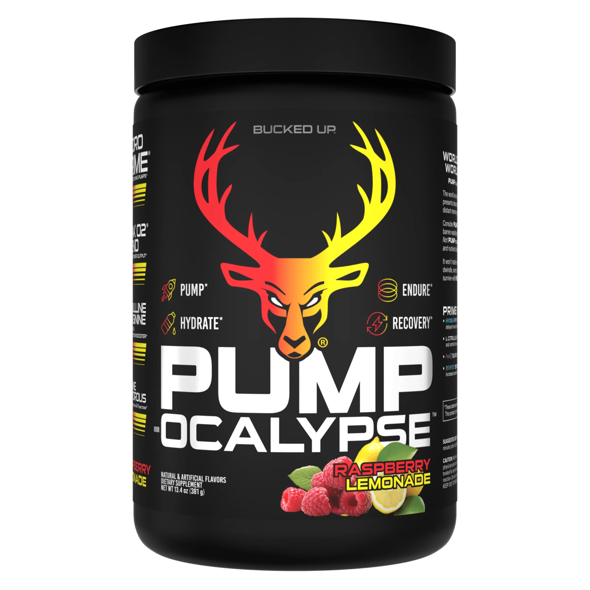 Bucked Up PUMP-OCALYPSE - HydroPrime, L-Citrulina y PeakO2 - Bucked Up