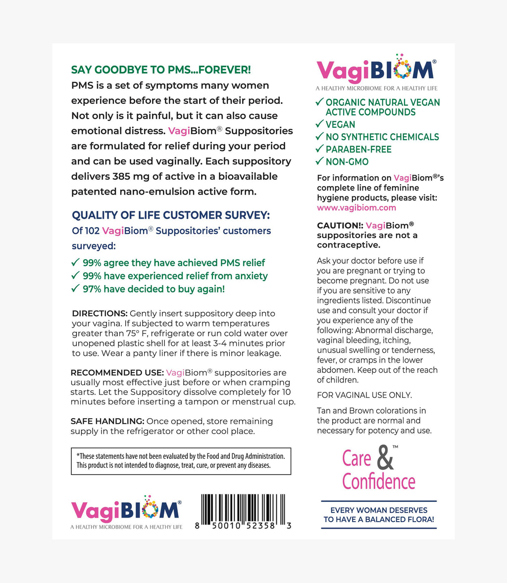 Óvulos para Alivio Menstrual - VagiBiom