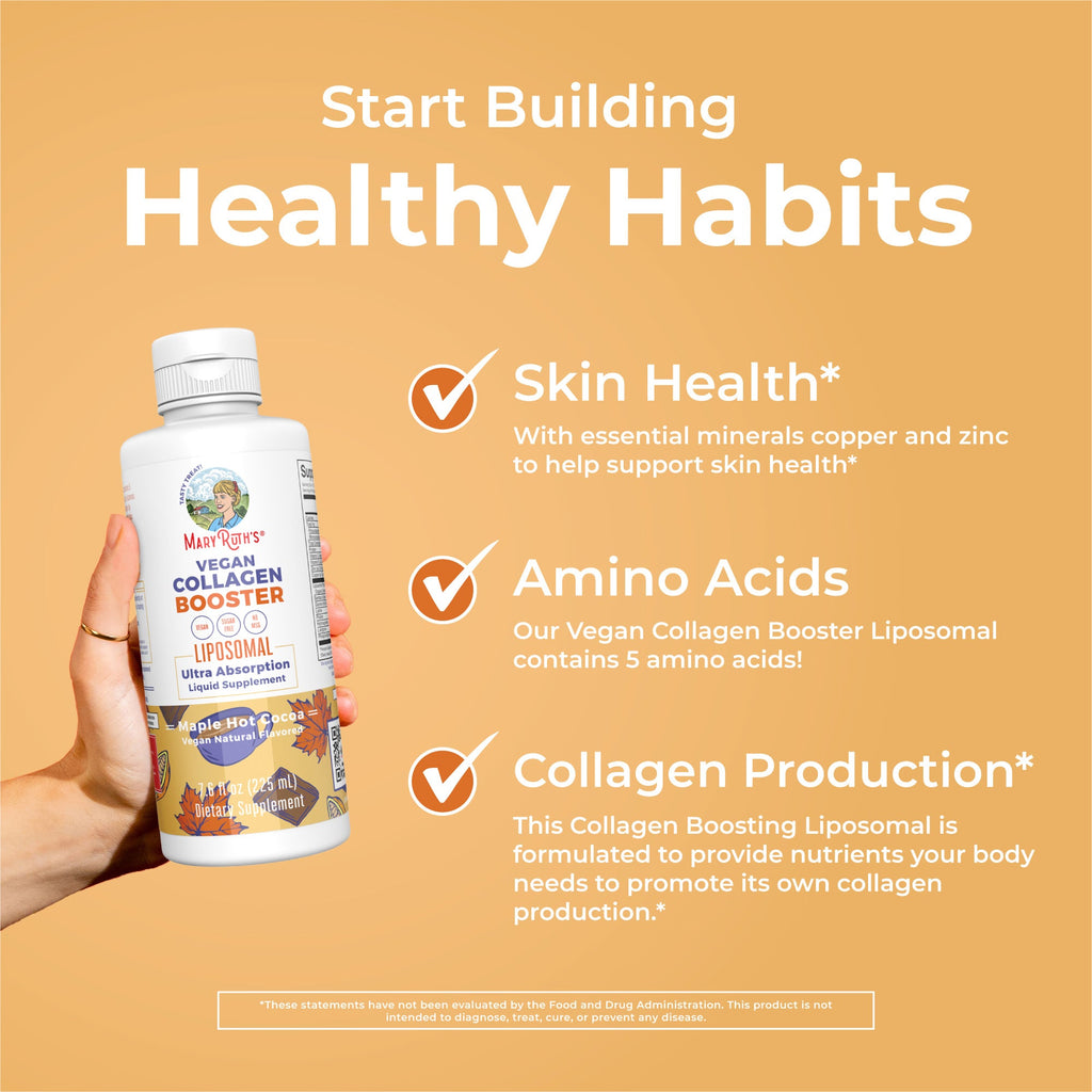Impulsor de Colágeno Vegano Liposomal - MaryRuth Organics