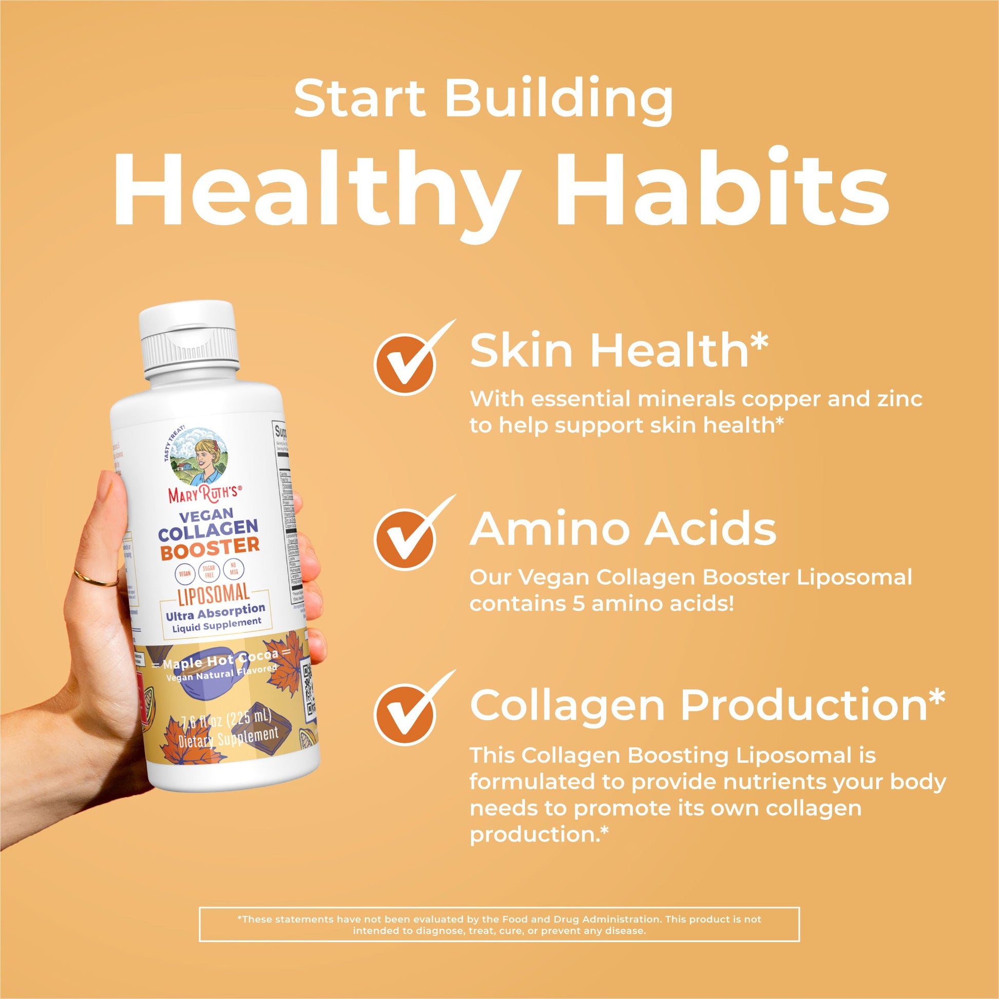 Impulsor de Colágeno Vegano Liposomal - MaryRuth Organics