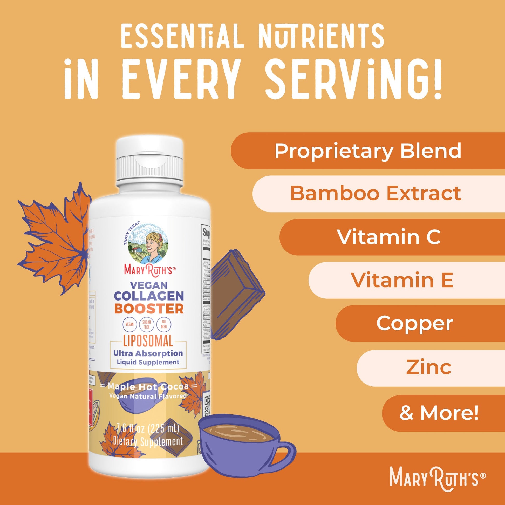 Impulsor de Colágeno Vegano Liposomal - MaryRuth Organics