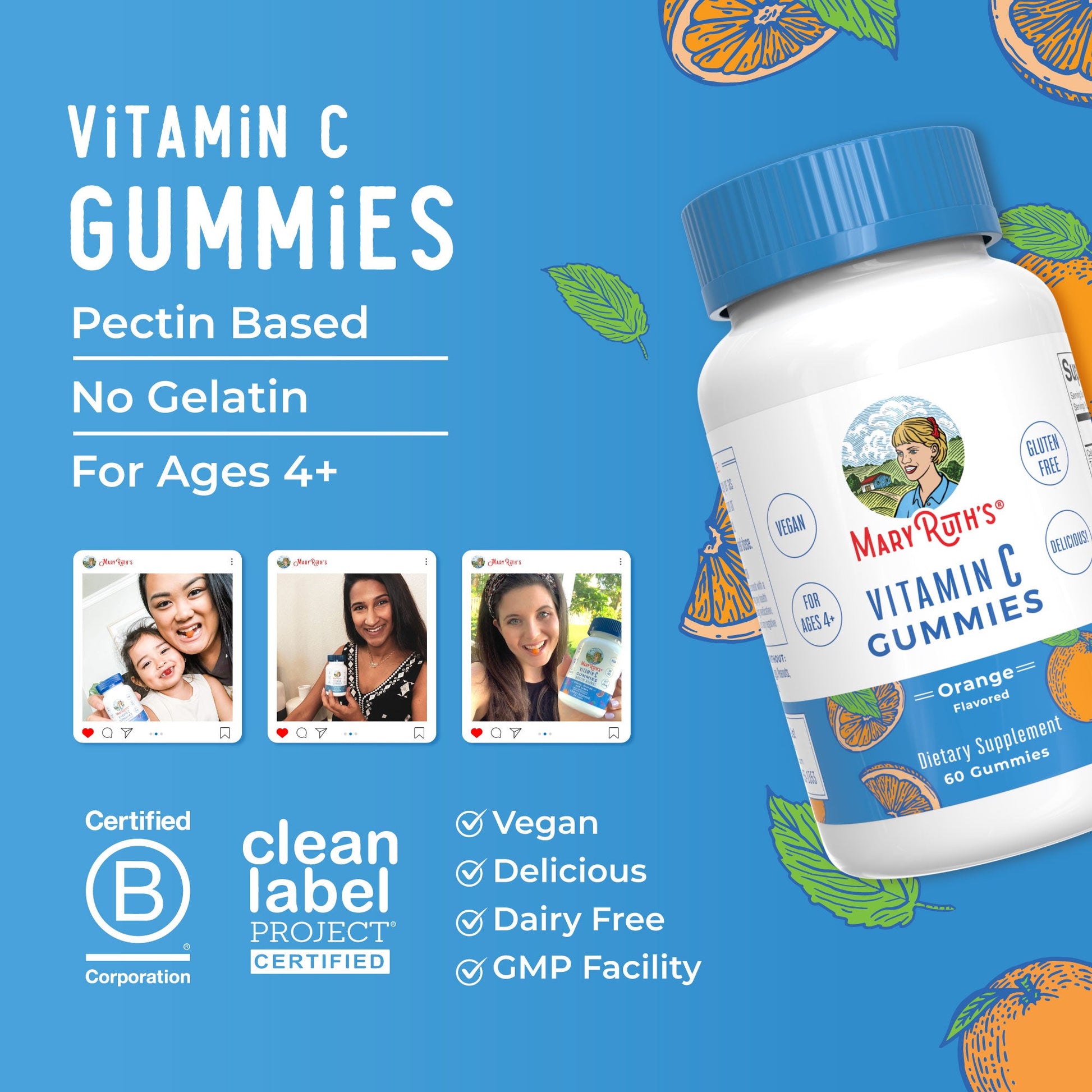 Gomitas de Vitamina C - MaryRuth Organics