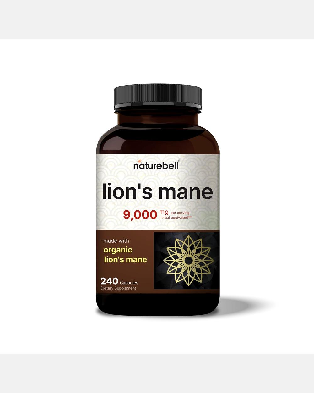 Melena de León 9000 mg por porción – 240 Cápsulas – NatureBell