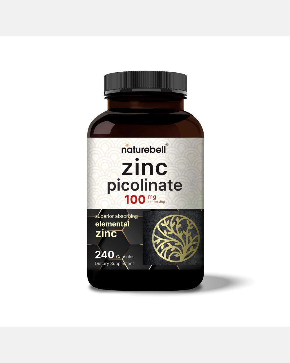 Zinc Picolinato - 240 Cápsulas - NatureBell