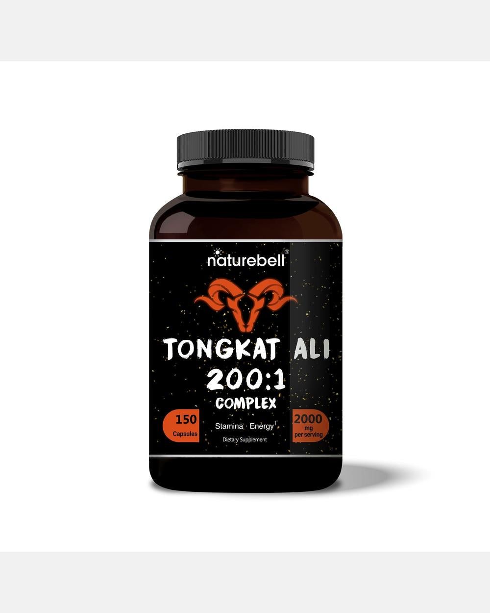 Extracto de Tongkat Ali 200:1 - 150 Cápsulas - NatureBell