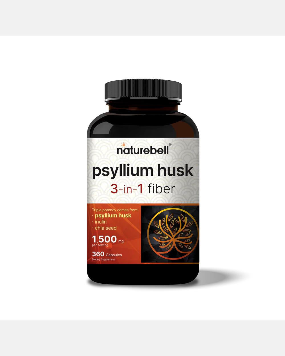 Cápsulas de Psyllium Husk 1500mg por Porción - NatureBell