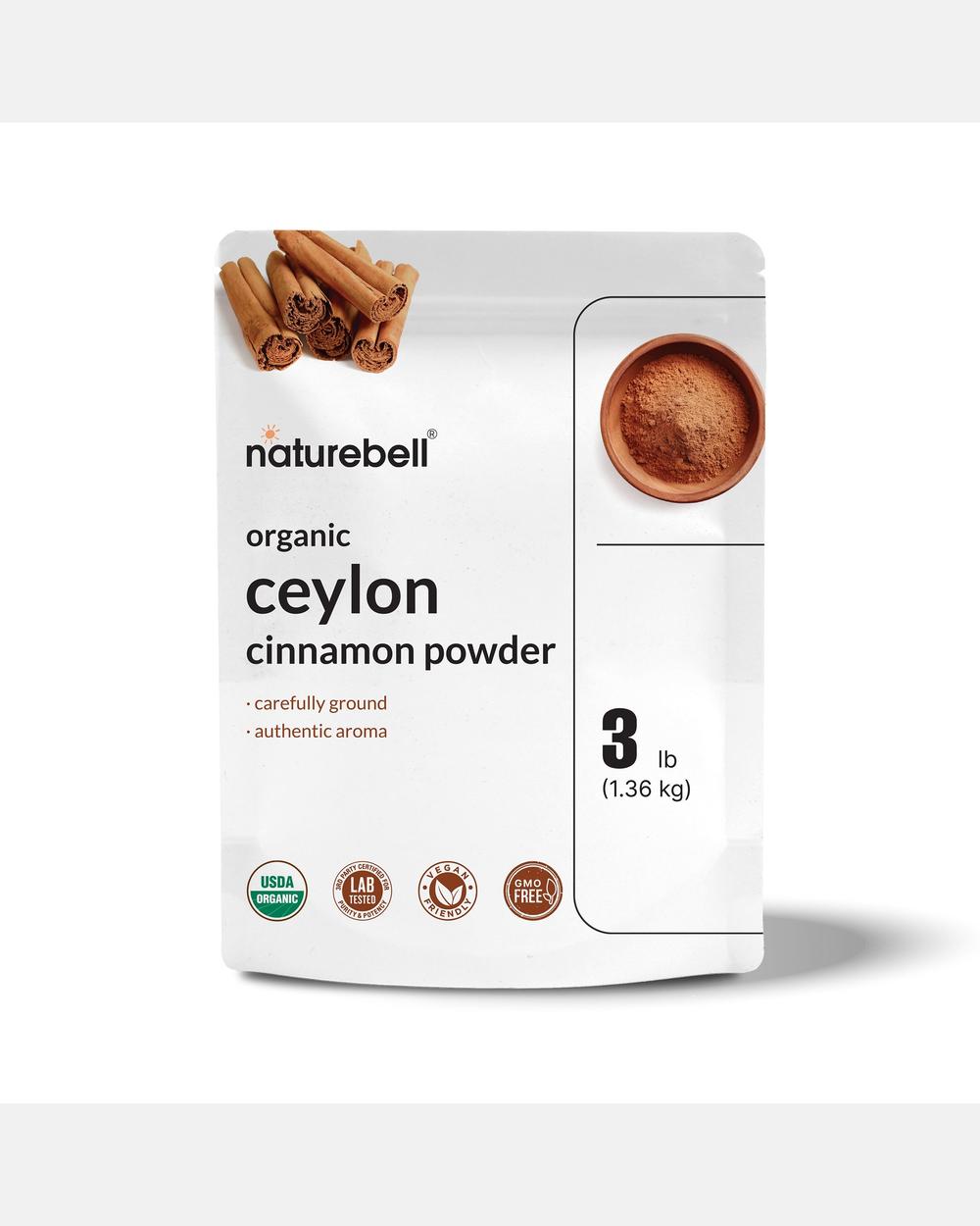 Canela de Ceilán en Polvo Orgánica – 1,36 kg – NatureBell