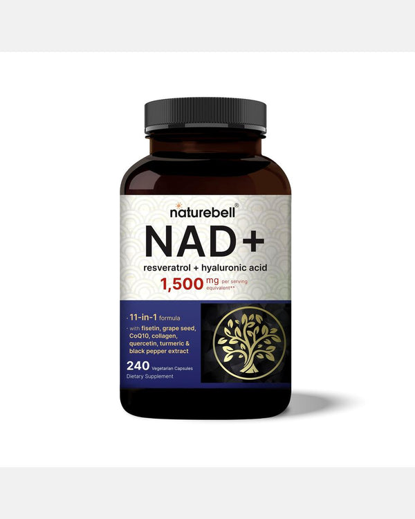NAD+ 1500 mg por porción – 240 Cápsulas Vegetales – NatureBell