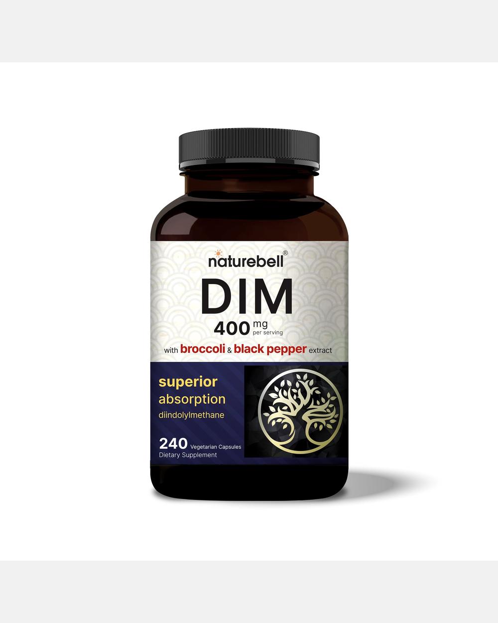 DIM 400 mg (Diindolilmetano) - 240 Cápsulas Vegetales - NatureBell