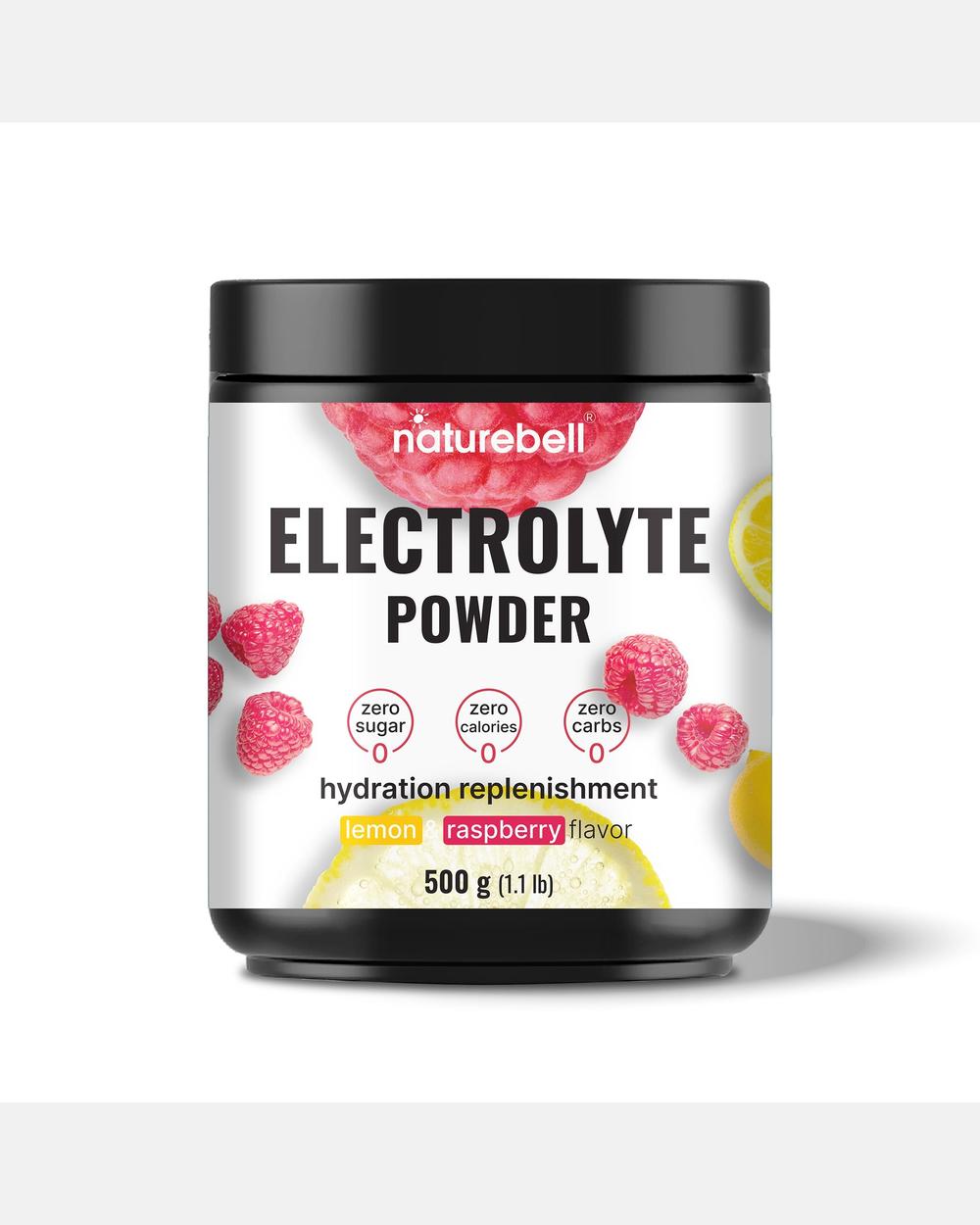 Polvo de Electrolitos sin Azúcar 500 g (76 Porciones) – Hidratación Rápida Keto Apta para Dieta Carnívora – NatureBell
