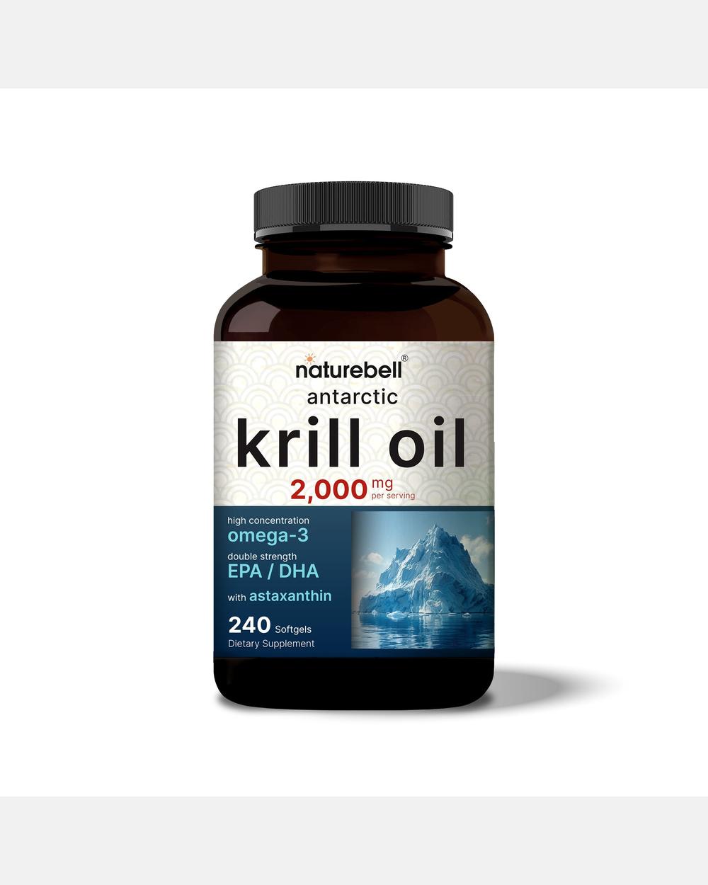 Aceite de Krill Antártico 2000 mg - 240 Cápsulas blandas - NatureBell