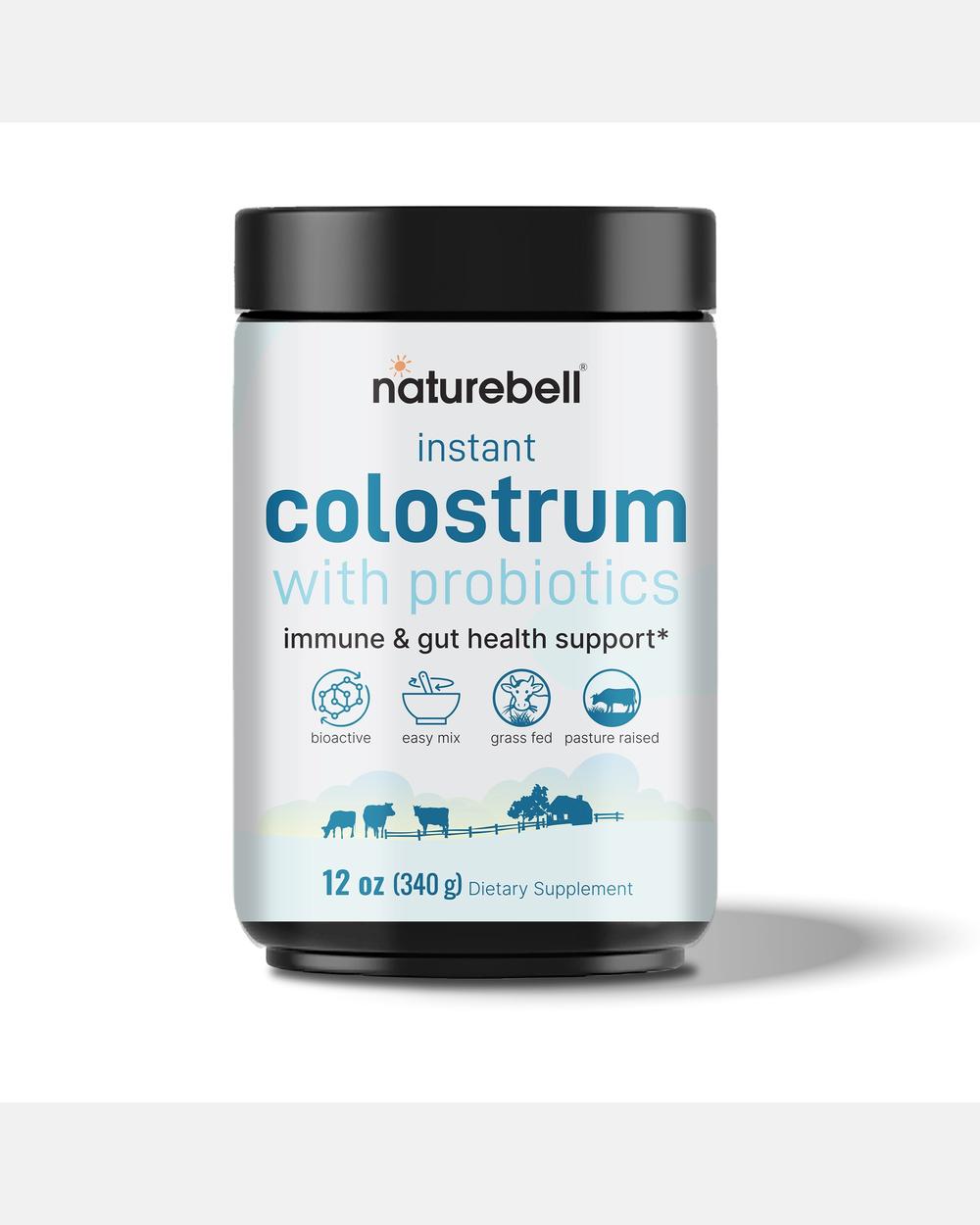 Calostro en Polvo Instantáneo 1000 mg con Probióticos – 340 g – NatureBell
