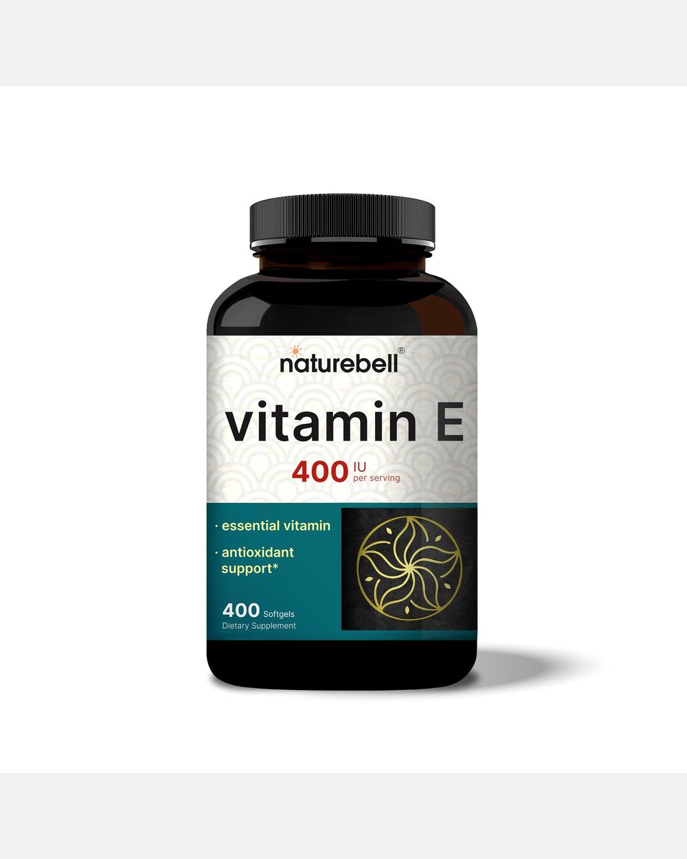 Vitamina E 400 UI por porción - 400 Cápsulas blandas - NatureBell