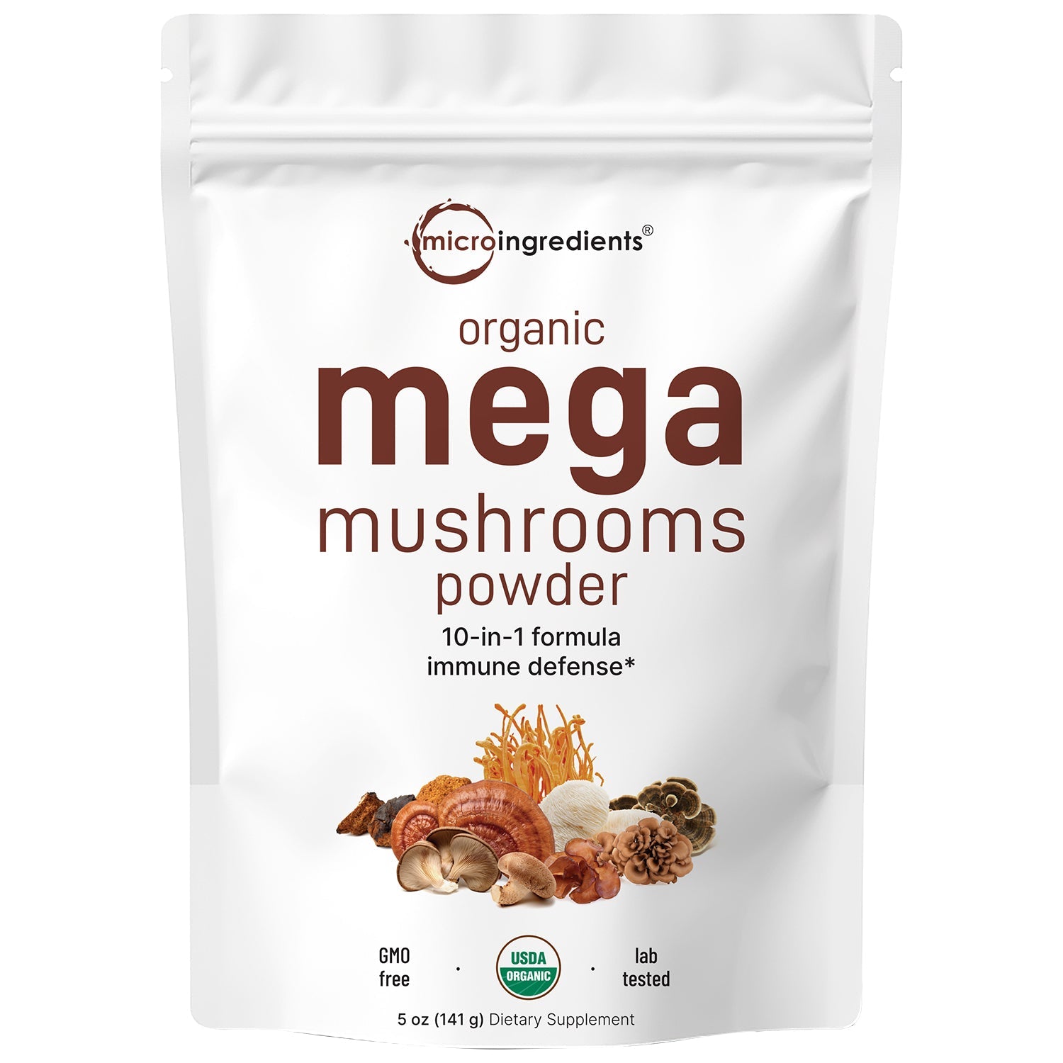 Polvo Mega 10 Hongos Orgánico - Micro Ingredients