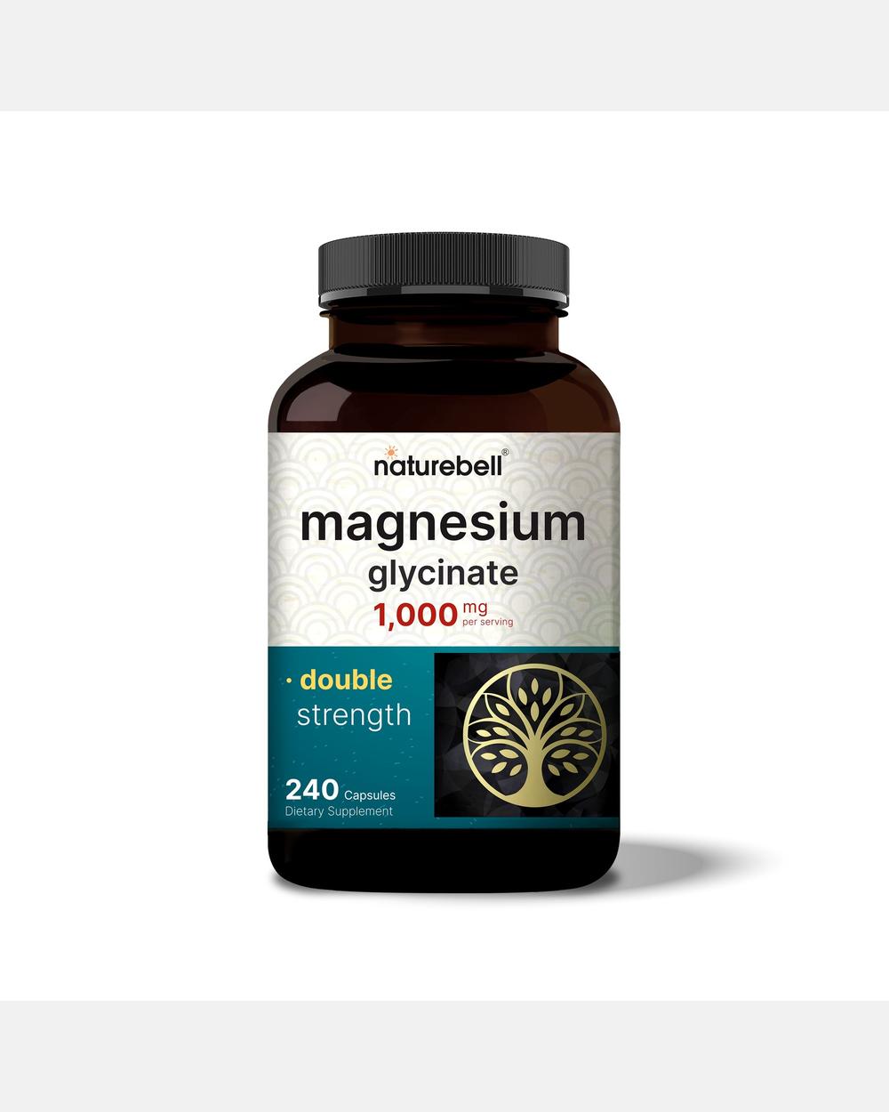 Magnesio Glicinato 1000 mg por porción - 240 Cápsulas - NatureBell