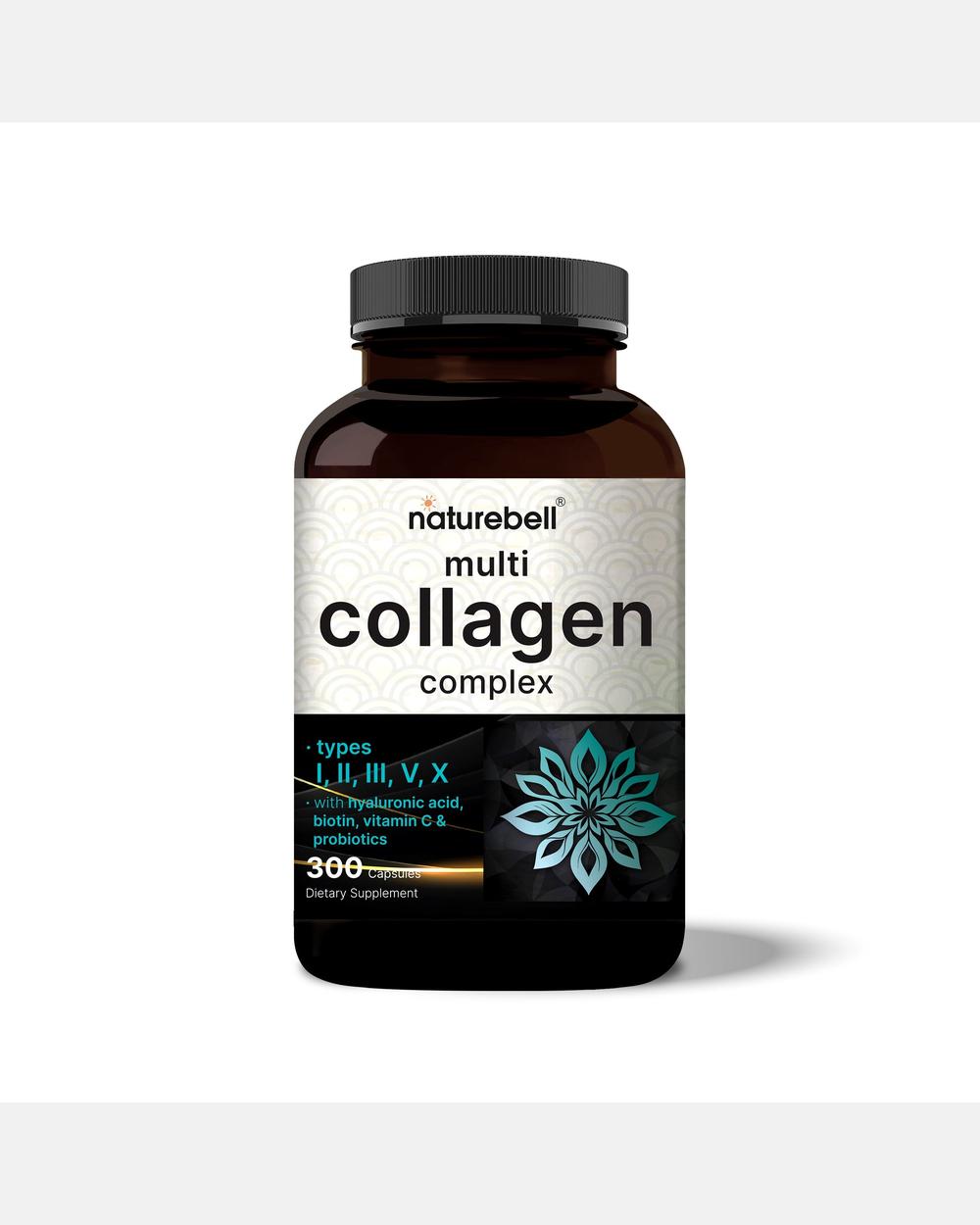 Colágeno Multitipo en Cápsulas – 300 Cápsulas – NatureBell