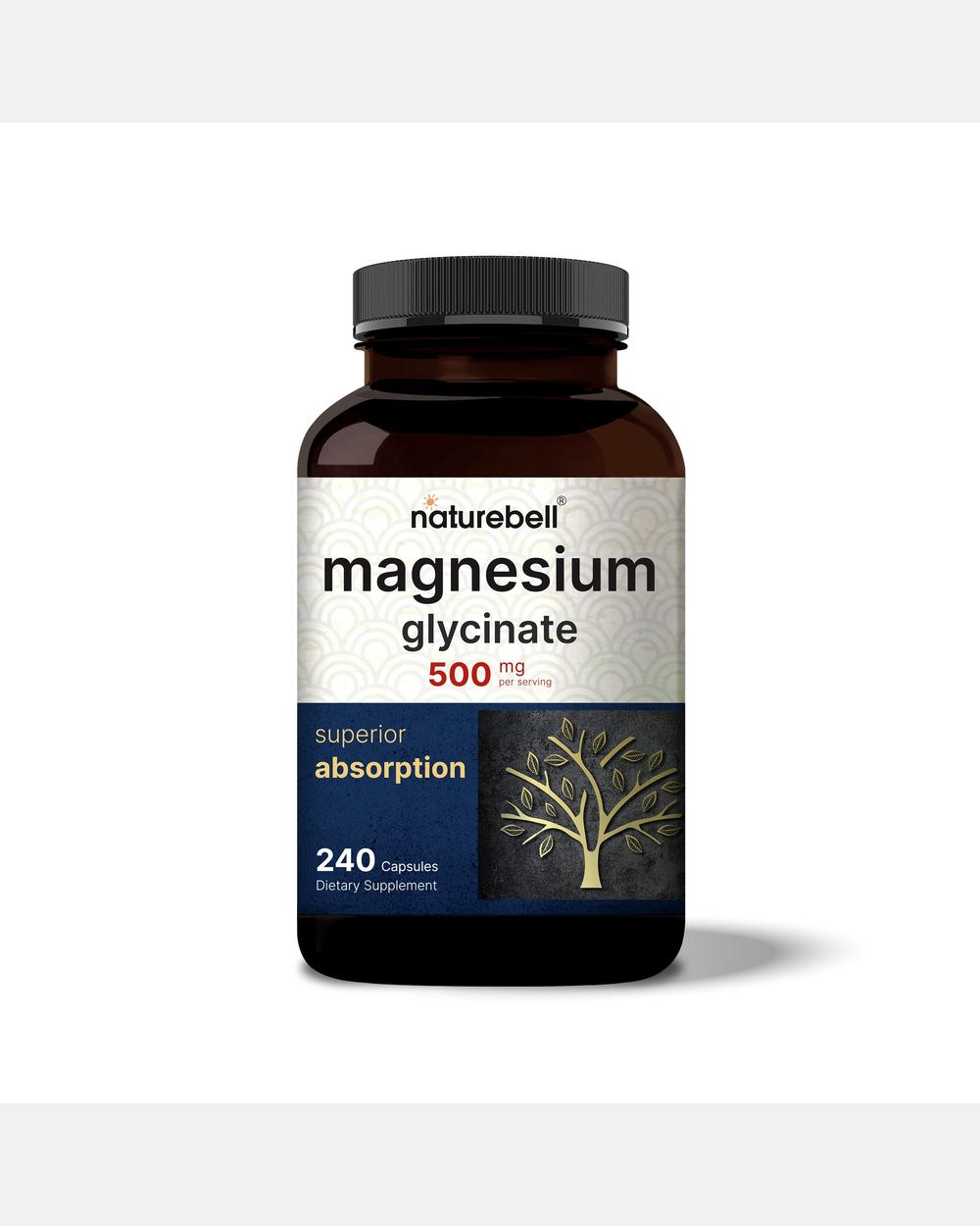 Magnesio Glicinato 500 mg - 240 Cápsulas - NatureBell