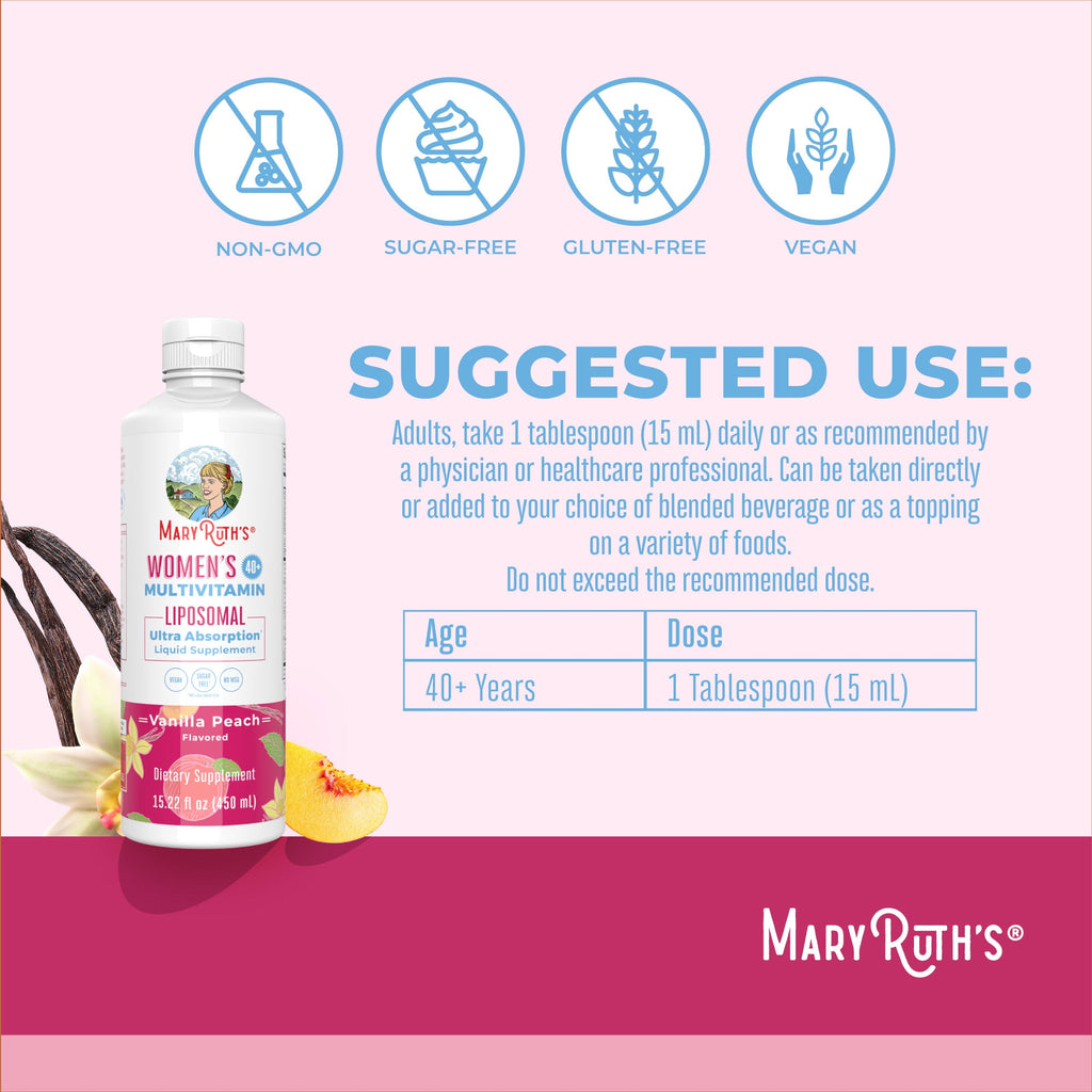 Multivitamínico Liposomal para Mujer 40+ - MaryRuth Organics