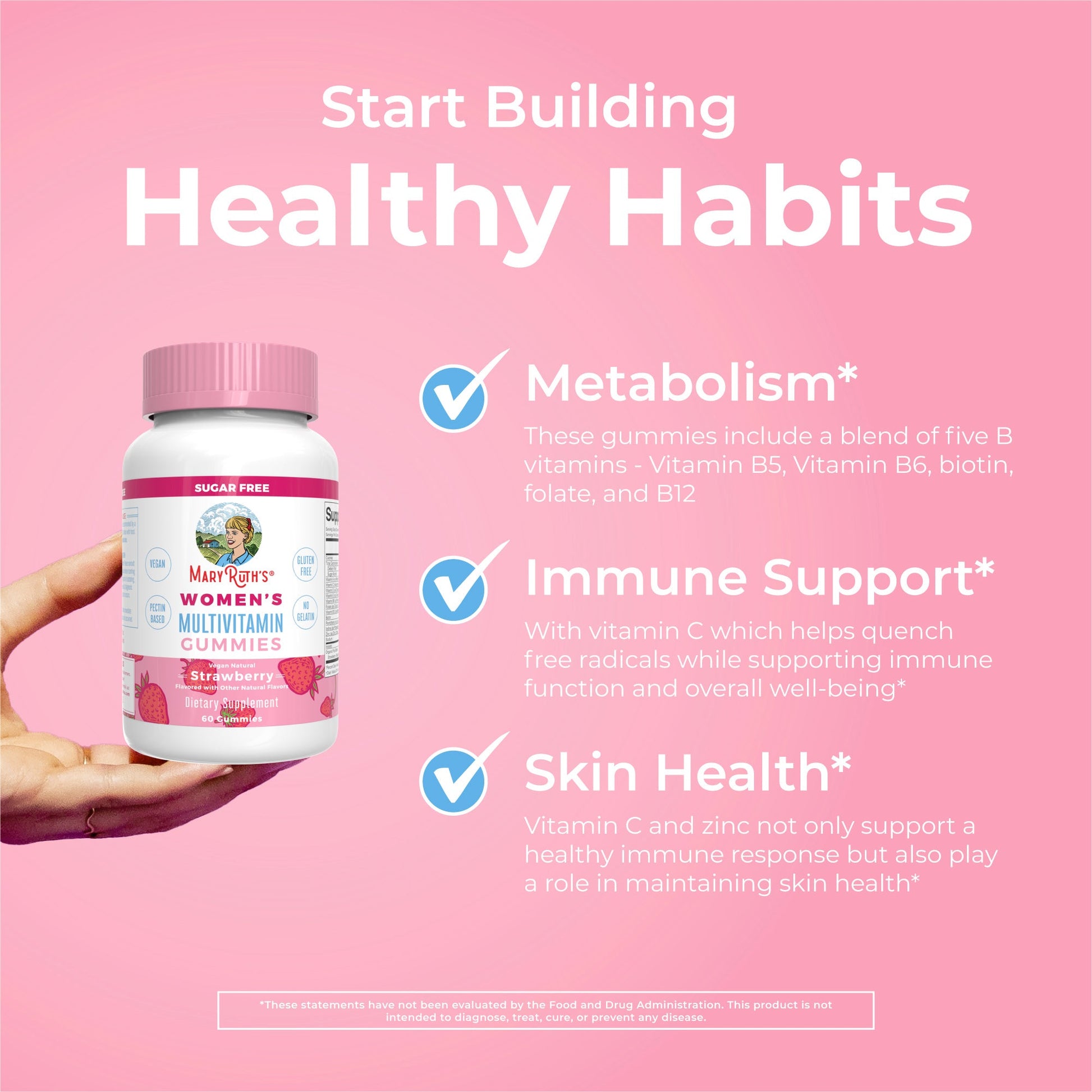 Gomitas Multivitamínicas para Mujer - MaryRuth Organics