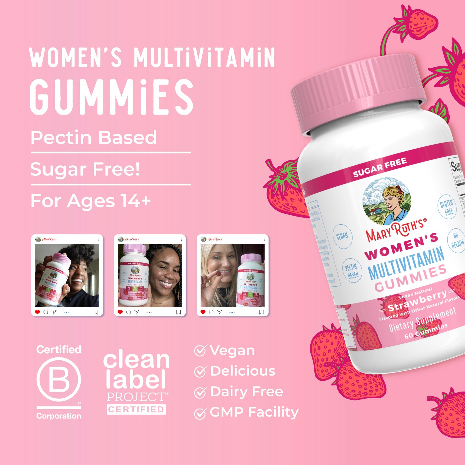 Gomitas Multivitamínicas para Mujer - MaryRuth Organics