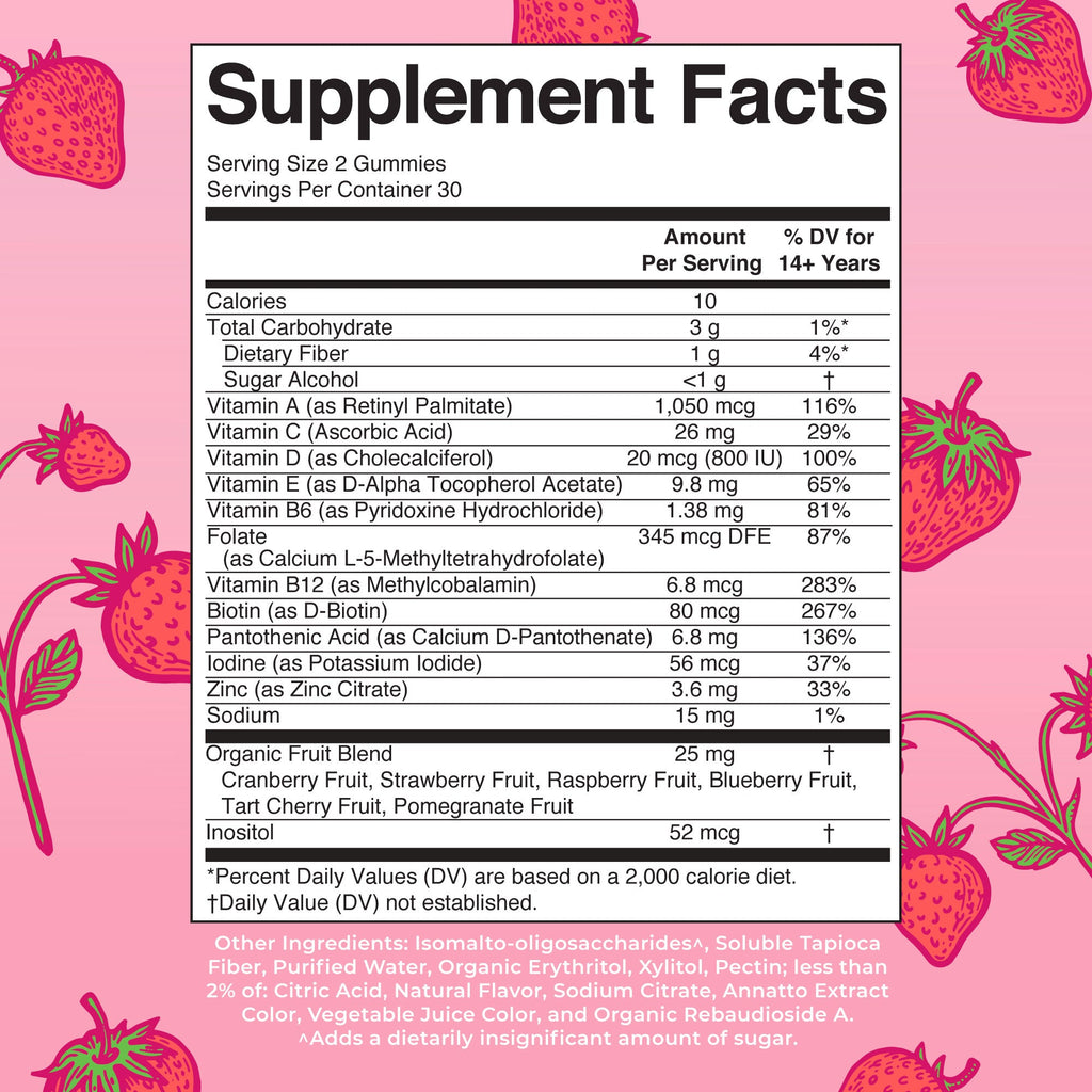 Gomitas Multivitamínicas para Mujer - MaryRuth Organics