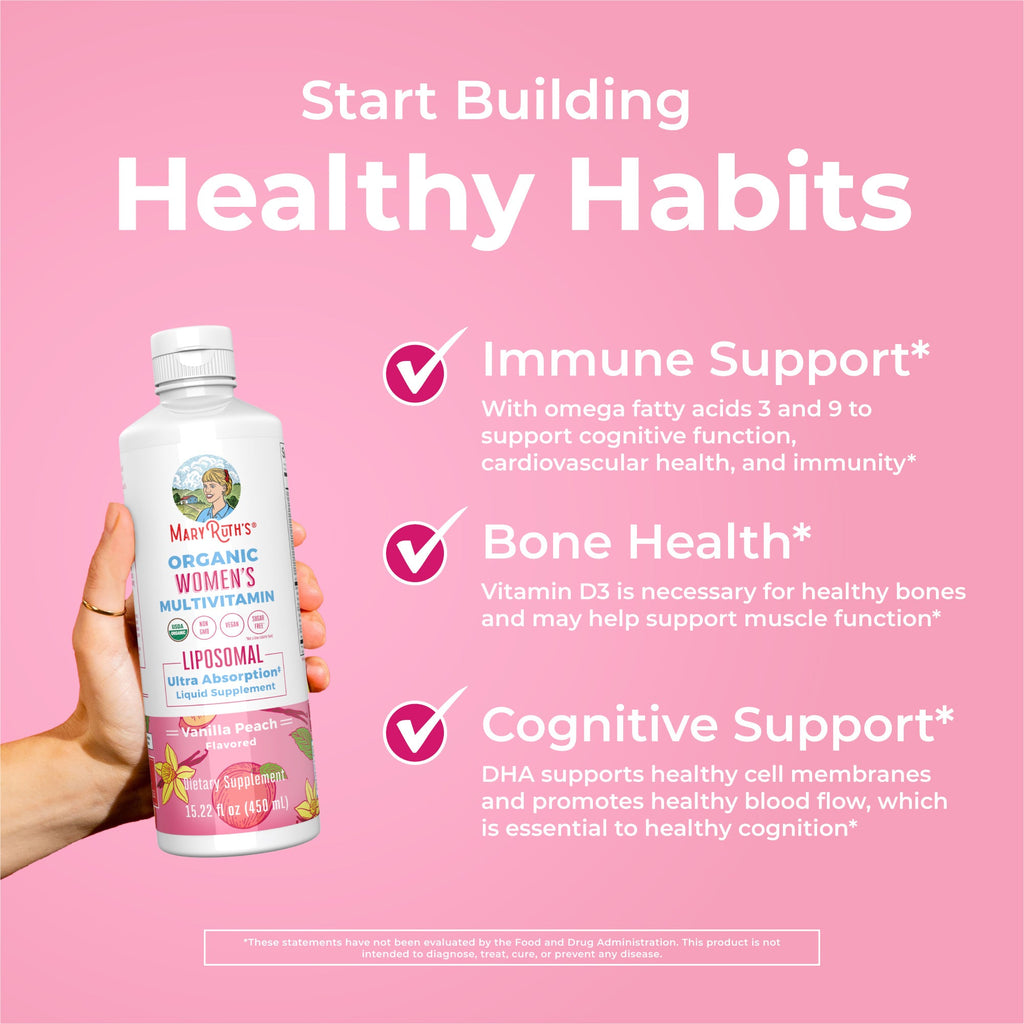 Multivitamínico Orgánico Liposomal para Mujer - MaryRuth Organics