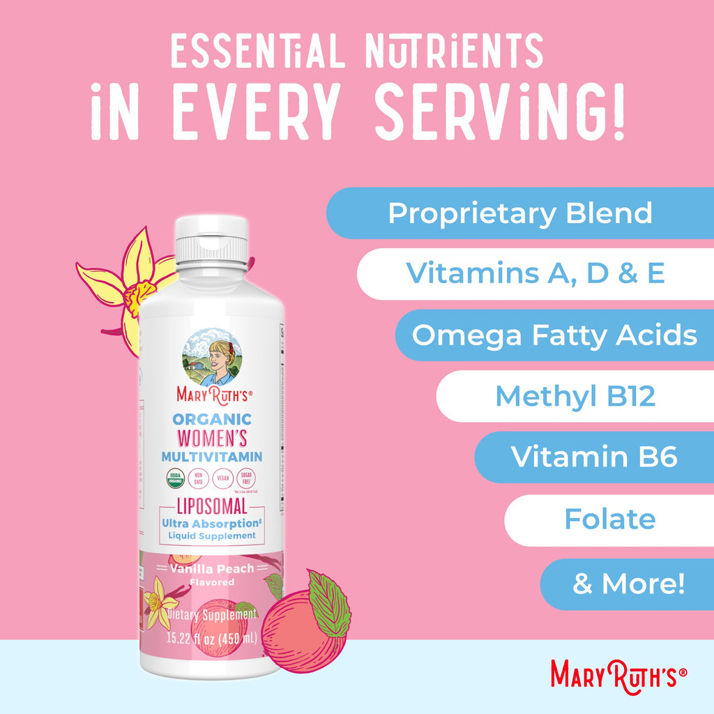 Multivitamínico Orgánico Liposomal para Mujer - MaryRuth Organics